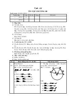 Giáo án môn Hình học khối 9 - Tiết 55, 56: Ôn tập chương III