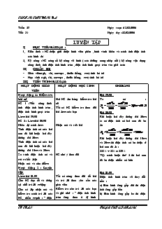 Giáo án môn Hình học khối 9 - Trường THPT Đống Đa - Chương III - Tiết 54: Luyện tập