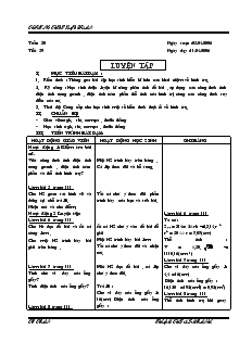 Giáo án môn Hình học khối 9 - Trường THPT Đống Đa - Chương IV - Tiết 59: Luyện tập