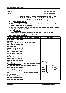 Giáo án môn Hình học khối 9 - Trường THPT Đống Đa - Chương IV - Tiết 58: Hình trụ diện tích xung quanh và thể tích hình trụ