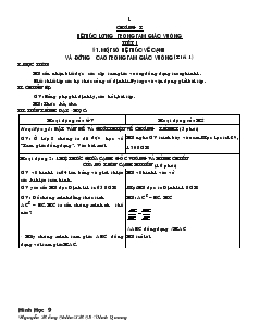 Giáo án môn Hình học lớp 9 (chuẩn)