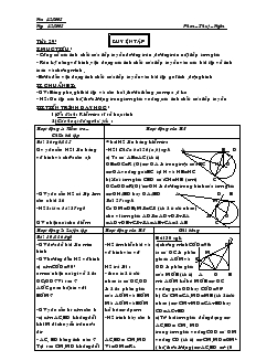 Giáo án môn Hình học lớp 9 - Chương II - Tiết 29: Luyện tập