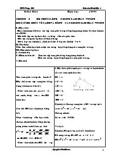 Giáo án môn Hình học lớp 9 năm 2008 - 2009