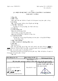 Giáo án môn Hình học lớp 9 năm 2012 - 2013