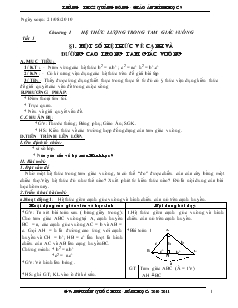 Giáo án môn Hình học lớp 9 - Tiết 1 đến tiết 65