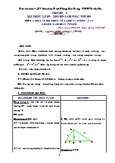 Giáo án môn Hình học lớp 9 - Tiết 1 đến tiết 70 - Trường THCS Võ thị Sáu
