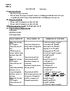 Giáo án môn Hình học lớp 9 - Tiết 10: Luyện tập