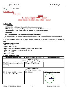 Giáo án môn Hình học lớp 9 - Tiết 20 đến tiết 35