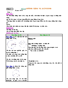 Giáo án môn Hình học lớp 9 - Tiết 22: Đường kính và dây cung