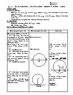 Giáo án môn Hình học lớp 9 - Tiết 25: Vị trí tương đối của đường thẳng và đường tròn