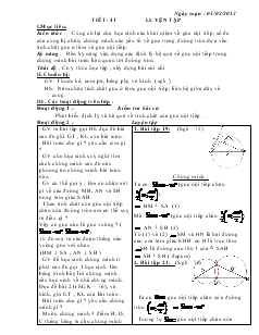 Giáo án môn Hình học lớp 9 - Tiết 41 đến tiết 70