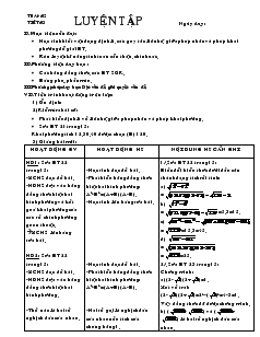 Giáo án môn Hình học lớp 9 - Tiết 5: Luyện tập