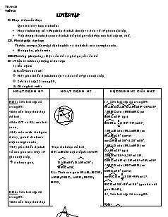 Giáo án môn Hình học lớp 9 - Tiết 51: Luyện tập