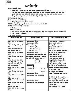 Giáo án môn Hình học lớp 9 - Tiết 62: Luyện tập