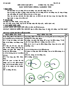 Giáo án môn Hình học lớp 9 - Trần Văn Diễm - Tiết 30: Vị trí tương đối của hai đường tròn