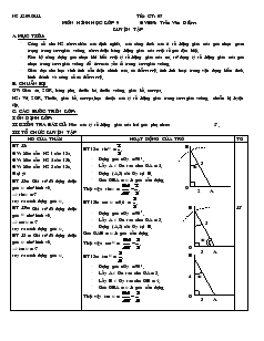 Giáo án môn Hình học lớp 9 - Trần Văn Diễm - Tiết 7: Luyện tập