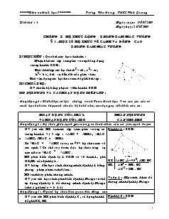 Giáo án môn Hình học lớp 9 - Trường THCS Vĩnh Quang