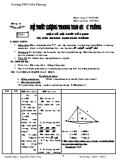 Giáo án môn Hình học lớp 9 - Trường THCS Yên Phương