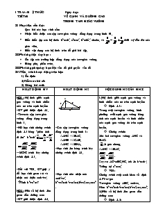 Giáo án môn Hình học lớp 9 - Tuần 1 đến tuần 33