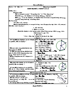 Giáo án môn Hình học lớp 9 - Tuần 20 - Tiết 39, 40