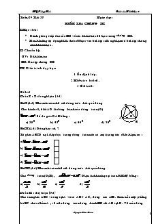 Giáo án môn Hình học lớp 9 - Tuần 29 - Tiết 57, 58