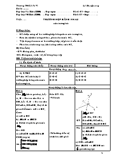 Giáo án tự chọn Toán 7 - Trường THCS Pả Vi