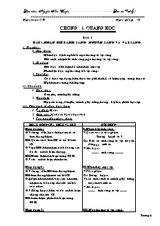 Giáo án Vật lý 7 - Giáo viên: Nguyễn Tiến Chuyển