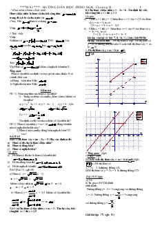 Hướng dẫn học theo sách giáo khoa chương II