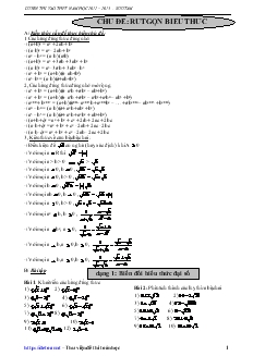 Luyện thi vào  THPT năm học 2012 – 2013