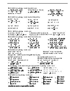 Ôn thi vào lớp 10 môn Toán