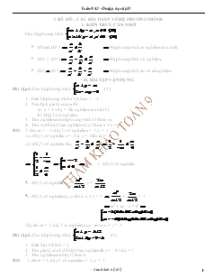 Tài liệu Ôn tập học kỳ II Toán 9