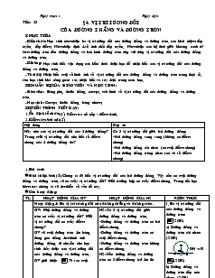 Giáo án Hình học khối 9 - Tiết 23: Vị trí tương đối của đường thẳng và đường tròn