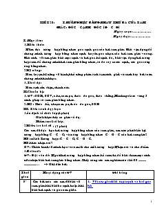 Giáo án Hình học khối 9 - Tiết 28: Trường hợp bằng nhau thứ ba của tam giác: góc - Cạnh - góc (g - c- g)