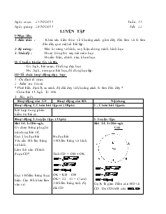 Giáo án Hình học lớp 9 - Tiết 22: Luyện tập