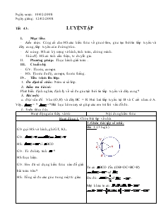 Giáo án Hình học lớp 9 -  Tiết 43: Luyện tập