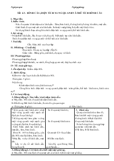 Giáo án Hình học lớp 9 - Trường THCS Khánh Hội A - Tiết 63: Hình cầu, diện tích xung quanh và thể tích hình cầu