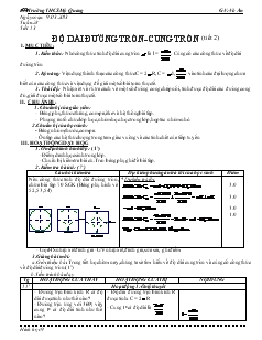 Giáo án môn Hình học khối 9 - Trường THCS Mỹ Quang - Tiết 53 đến tiết 56