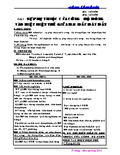 Giáo án môn Vật lý 9 (cả năm)