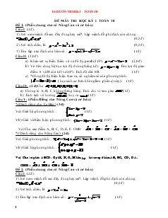 16 đề ôn thi học kì 1 – Toán 10