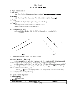 Bài giảng hàm số y = ax + b (tiếp theo)