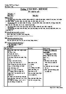 Bài giảng Tiết 1: Mệnh đề (tiết 3)