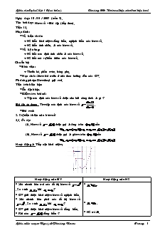 Bài giảng Tiết 12: Hàm số – Bài tập (tiếp theo)