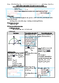 Bài giảng Tiết 15, 16: Giá trị lượng giác của một góc bất kỳ ( từ 0 độ đến 180 độ )