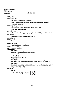 Bài giảng Tiết : 16 Kiểm tra (tiếp)