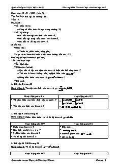 Bài giảng Tiết 17: Bài tập ôn chương II