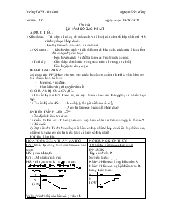 Bài giảng Tiết 18 - Bài 2: Hàm số bậc nhất (tiếp theo)