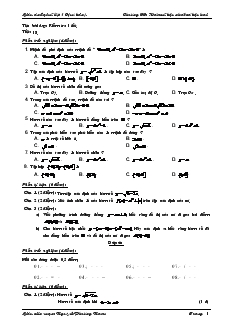 Bài giảng Tiết 18: Kiểm tra 1 tiết (tiết 1)