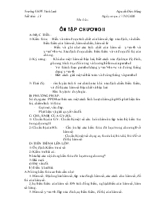 Bài giảng Tiết 23: Ôn tập chương II (tiếp)