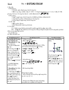 Bài giảng Tiết 34 - Bài 4: Đường tròn