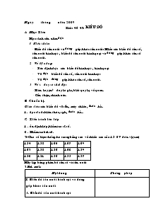 Bài giảng Tiết: 46 - 47: Biểu đồ (tiếp theo)